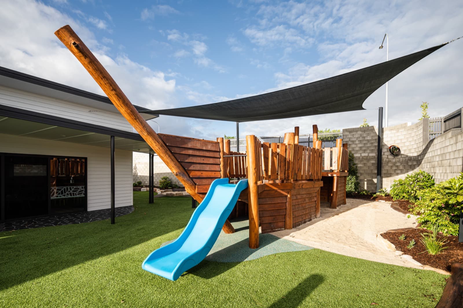 Play space at an early learning centre, Coomera